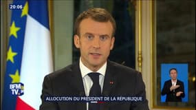 Emmanuel Macron annonce que "le salaire d'un travailleur au smic augmentera de 100 euros par mois dès 2019"