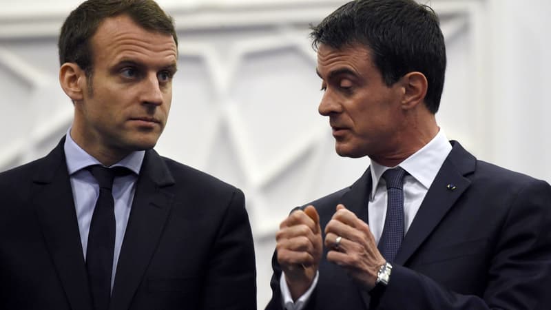 Emmanuel Macron et Manuel Valls sont en opposition.