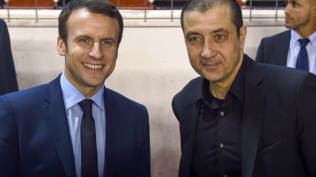 Emmanuel Macron et Mourad Boudjellal