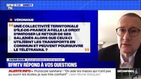 Une collectivité territoriale peut-elle m'imposer un retour au bureau ?  BFMTV répond à vos questions