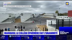 Marquise: le collège éphémère de 5.000 m2 peut accueillir les élèves 