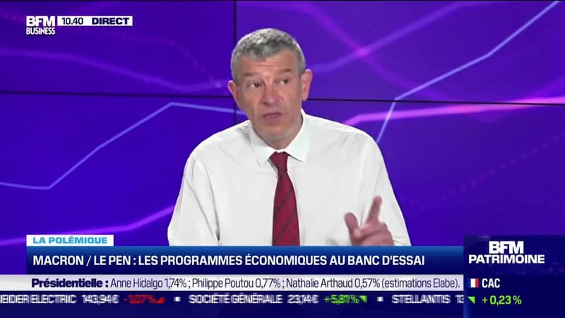 Nicolas Doze : Macron/Le Pen, les programmes économiques au banc d'essai - 11/04
