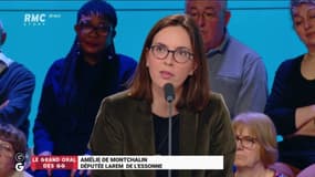 #GrandOral - "Je ne souhaite pas que la France reste à vie championne des impôts. Mais il ne faut pas être simpliste, le système des retraites coûte 14 points de PIB !" @AdeMontchalin #GGRMC 