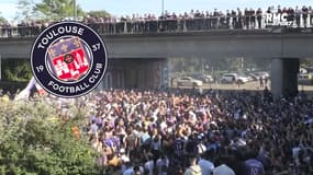 Barrage L1/L2 : Les supporters toulousains chauds bouillant devant le Stadium