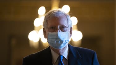 Le chef de la majorité républicaine au Sénat américain, Mitch McConnell, a reconnu la victoire du démocrate Joe Biden à la présidentielle face à Donald Trump, le 15 décembre 2020. (Photo d'illustration)