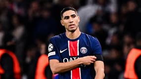 L'arrière droit Achraf Hakimi face à l'Atlético de Madrid le 6 novembre 2024