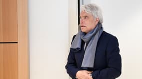 Bernard Tapie le 4 avril 2019, lors d'une pause lors d'une tranche du procès