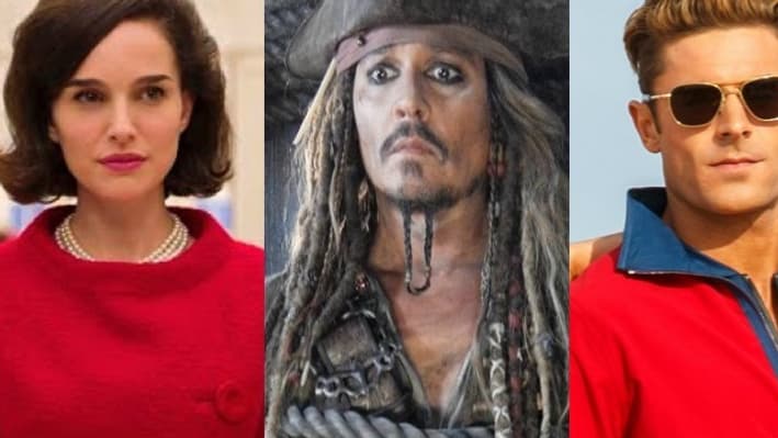 "Jackie", Pirates des Caraïbes: la vengeance de Salazar", "Baywatch", "Wonder Woman" et "Valérian et la cité des mille planètes" sortiront tous en 2017