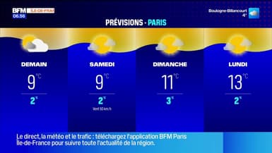 Météo: un ciel de traîne s'impose en Île-de-France avec pluie et neige mêlées, 