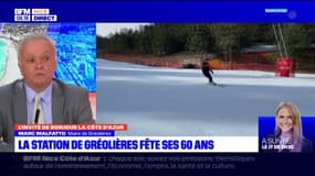 Marc Malfatto, maire de Gréolières, explique que des investissements sont faits pour permettre à la station de vivre en dehors de la période hivernale