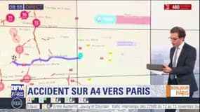 Point trafic: presque 500 km de bouchons cumulés en Ile-de-France, c'est exceptionnel pour un vendredi matin