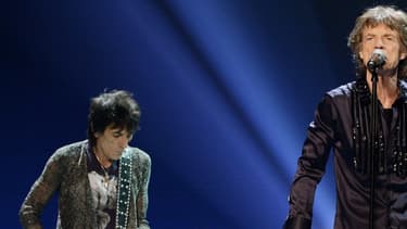 Ronnie Wood, Mick Jagger, Charlie Watts et Keith Richards, le 15 mai 2013