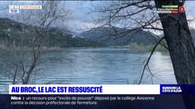 Alpes-Maritimes: le lac du Broc est de nouveau plein en ce début de mois d’avril