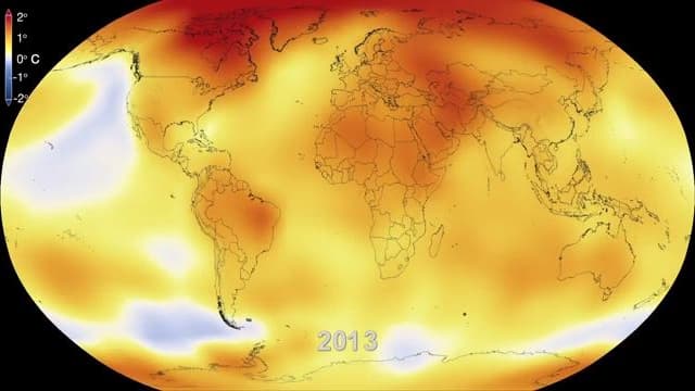 L'année 2013 a été l'une des plus chaudes depuis 1880 selon un rapport de la Nasa publié le 21 janvier 2014.