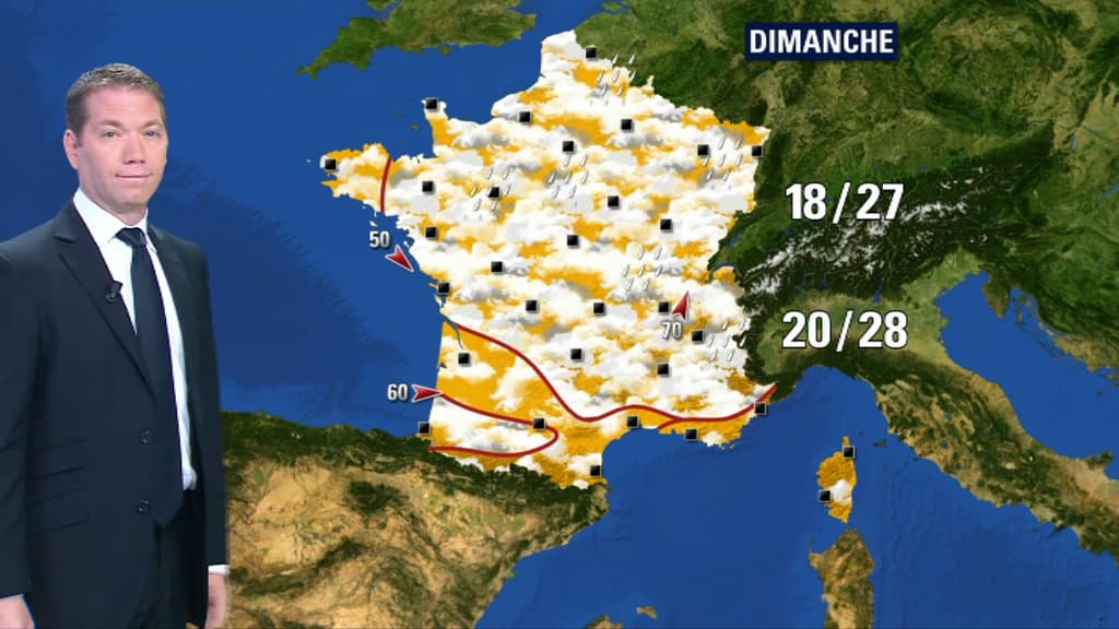 Temps très changeant dimanche sur l'ensemble de la métropole.