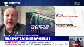 Didier Mathis (UNSA): "Les mesures vont forcément ralentir la fluidité dans les stations ou les gares"
