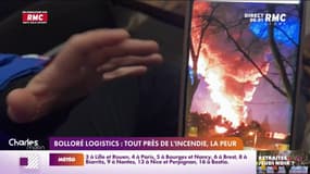 Un immense incendie se déclare dans une usine de batteries au lithium près de Rouen