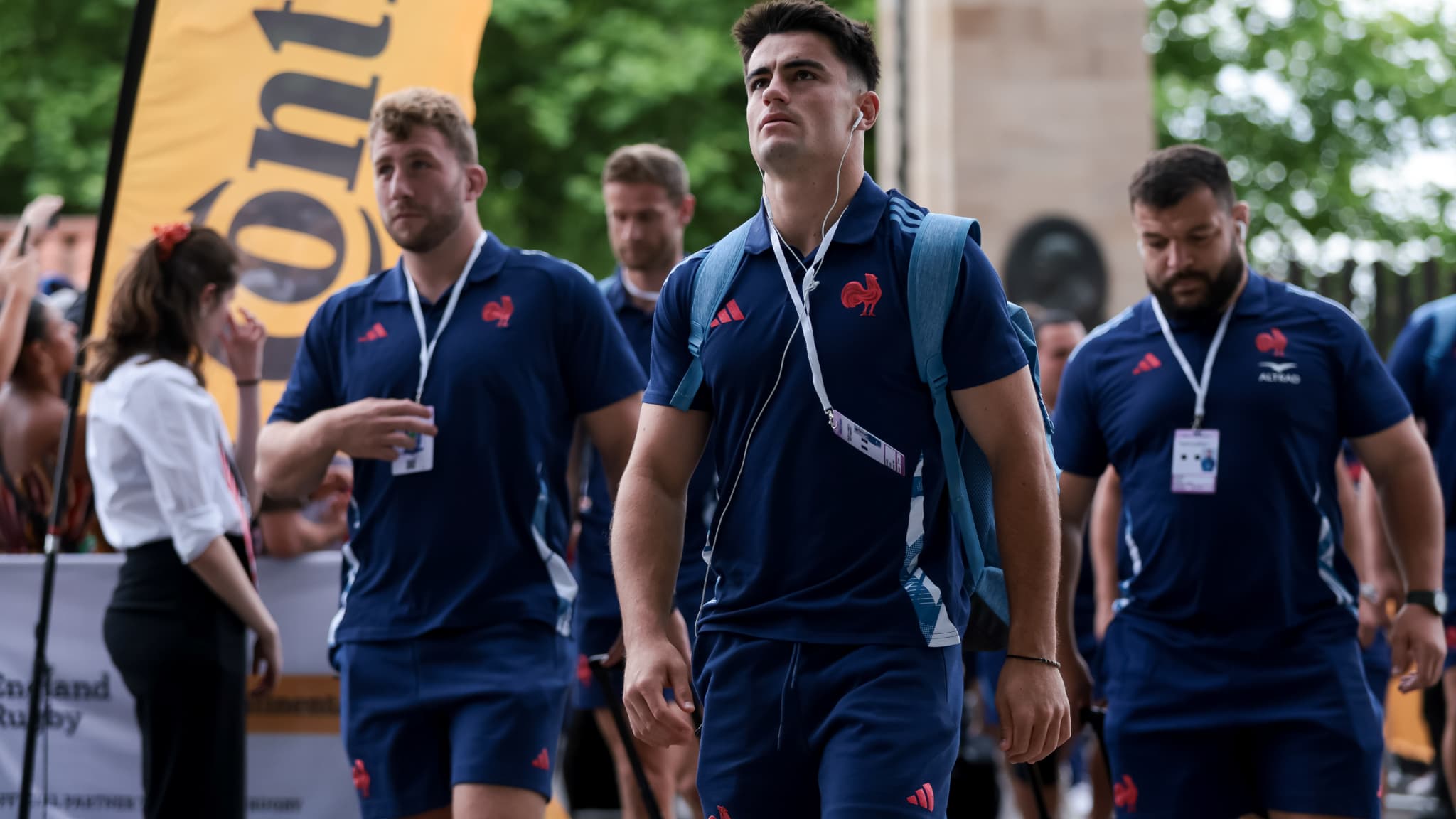 Nolann Le Garrec avant Angleterre XV-France A, le 21 juin 2025.
