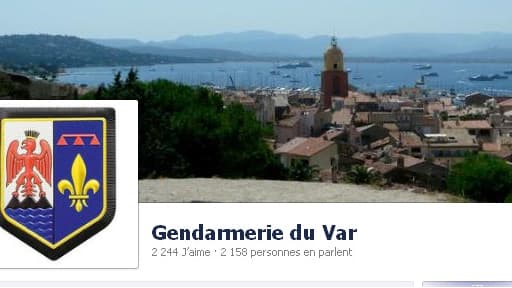 La page facebook de la gendarmerie du Var