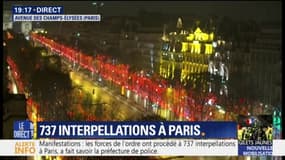 L'avenue des Champs-Elysées a été complètement vidée par la police