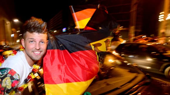 L'Allemagne a gagné la Coupe du monde. L'Allemagne a gagné la Coupe du monde.
