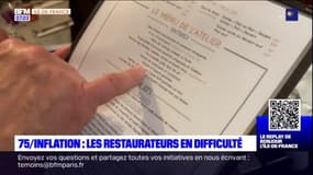 Paris: face à l'inflation, les restaurateurs en difficulté