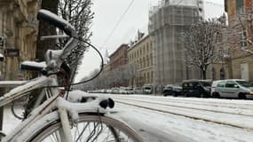 De la neige à Strasbourg le 2 janvier 2026.