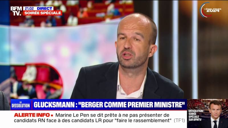 Manuel Bompard réagit à la proposition de Raphaël Glucksmann qui souhaiterait voir Laurent Berger Premier ministre en cas de victoire de la gauche: 