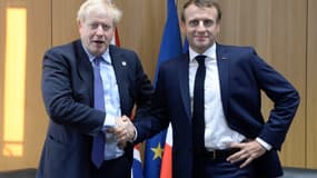 Boris Johnson et Emmanuel Macron 