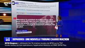 Une tribune de MeTooMedia charge "le soutien d'Emmanuel Macron à Gérard Depardieu"