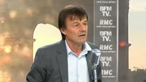 Nicolas Hulot jeudi matin sur BFMTV et RMC. 