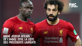 Mané joueur aficain de l'année 2019, la liste des précédents lauréats