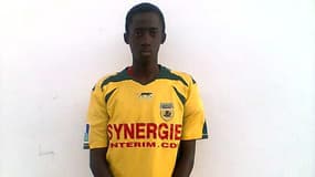 Ndiawar Diongue avec le maillot du FC Nantes