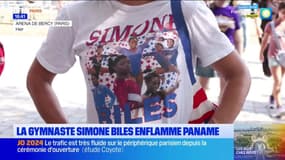 JO 2024: la gymnaste américaine Simone Biles enflamme Paris
