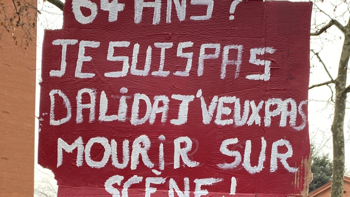 Pancarte aperçue dans les rues de Toulouse le 31 janvier Pancarte aperçue dans les rues de Toulouse le 31 janvier
