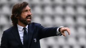 L'entraîneur de la Juventus, Andrea Pirlo, lors du match de Serie A contre le Torino, à Turin, le 3 avril 2021