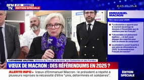 Vœux d'Emmanuel Macron pour 2025: Catherine Vautrin souligne "l'humilité" du président de la République