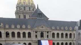 La cour des Invalides lors de l'hommage national aux victimes des attentats en novembre 2015
