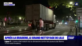 Après la Braderie de Lille, l'heure du grand nettoyage dans les rues