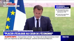 Emmanuel Macron annonce l'injection de 15 milliards d'euros supplémentaires "dans la conversion écologique de notre économie"