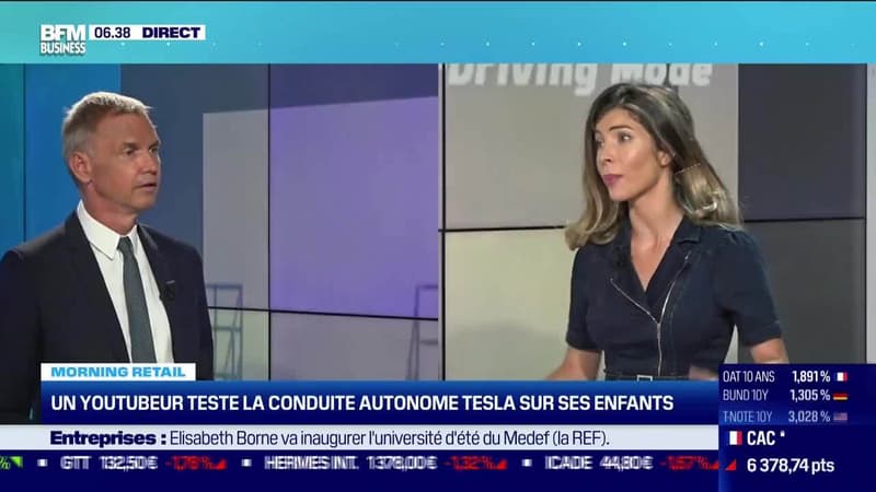 Morning Retail : Un Youtubeur teste la conduite autonome Tesla sur ses enfants, par Noémie Wira - 23/08