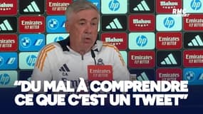Real Madrid : "J'ai déjà du mal à comprendre ce que c'est un tweet" sourit Ancelotti