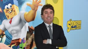 Stephen Hillenburg à la première de "Bob L'Éponge le film: un héros sort de l'eau", en mai 2015 à New York