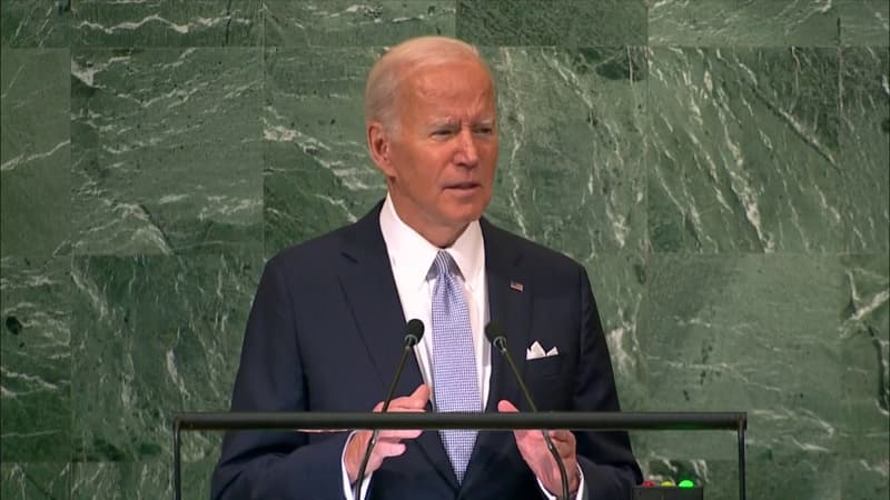 Joe Biden dénonce la guerre menée par la Russie, qui 