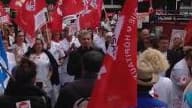 Manifestation des salariés de l'hôpital Charles Richet - Témoins BFMTV