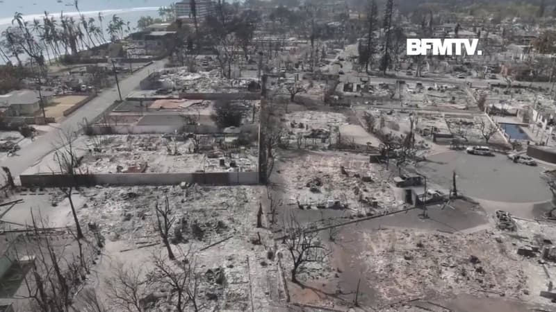 Hawaï: la ville de Lahaina dévastée, trois jours après le début des incendies