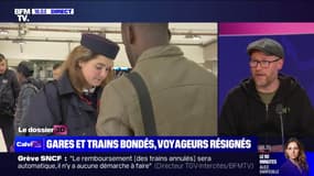 Grève à la SNCF: "Si les contrôleurs nous disent qu'il faut aller plus loin, on ira plus loin", affirme Fabien Villedieu (délégué du syndicat SUD-Rail)