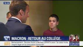 Quelques larmes et beaucoup de questions de la part des élèves qui ont rencontré le président