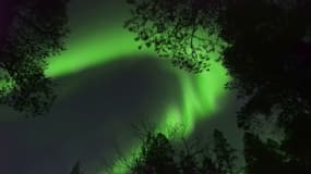 Des aurores boréales ont illuminé le ciel de la Laponie finlandaise