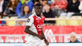 Kassoum Ouattara avec Monaco contre Toulouse en Ligue 1, le 25 octobre 2025